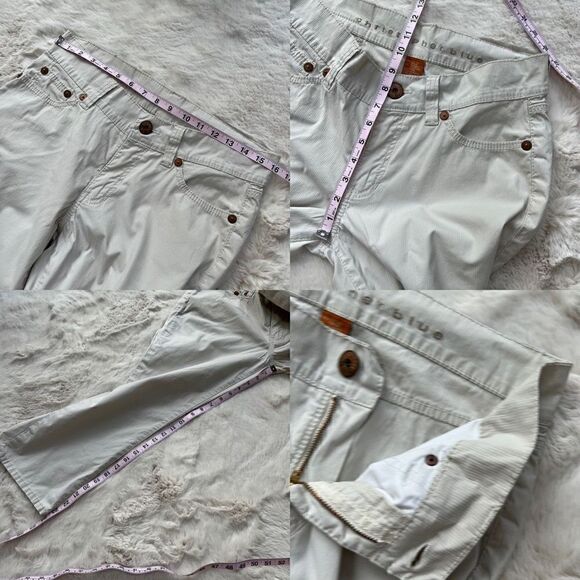 Christopher Blue Cropped Straight Leg Pants Capri pale khaki women’s size 10 - Picture 12 of 12